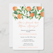 彼女は彼女のメイン絞り柑橘系のブライダルシャワーを見つけた 招待状 (正面)