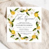 彼女は彼女のメイン絞り柑橘系のブライダルシャワーを見つけた 招待状