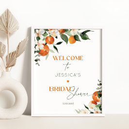 彼女は彼女のメイン絞り柑橘系のブライダル歓迎を見つけた ポスター