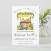 彼女は彼女のメイン・スクイーズを見つけた!レモンブライダルシャワー 招待状 (スタンド正面)