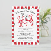 彼女は彼女のロブスターブライダルシャワーを見つけた 招待状 (スタンド正面)