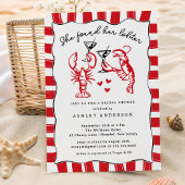 彼女は彼女のロブスターブライダルシャワーを見つけた 招待状