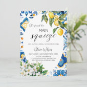 彼女は彼女の主なスクイーズを見つけた – 柑橘系のブライダルシューウェ 招待状 (スタンド正面)