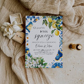 彼女は彼女の主なスクイーズを見つけた – 柑橘系のブライダルシューウェ 招待状