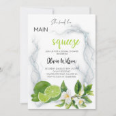 彼女は彼女の主な圧迫を見つけた | シトラスブライダルシャワー 招待状 (正面)