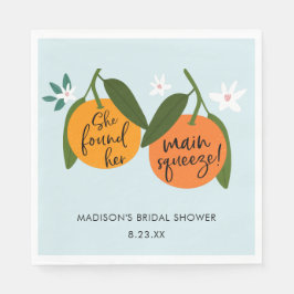 彼女は彼女の主な絞りオレンジを見つけた スタンダードランチョンナプキン