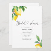 彼女は彼女の主な絞りブライダルシャワーの招待を見つけた 招待状 (正面/裏面)