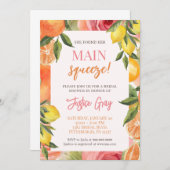 彼女は彼女の主な絞りブライダルシャワーの招待を見つけた 招待状 (正面/裏面)