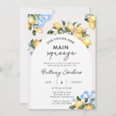 彼女は彼女の主な絞りブライダルシャワーを侵略した 招待状 (正面)