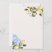 彼女は彼女の主な絞りブライダルシャワーを侵略した 招待状 (裏面)