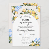 彼女は彼女の主な絞りブライダルシャワーを侵略した 招待状 (正面/裏面)