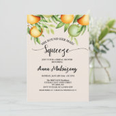 彼女は彼女の主な絞りブライダルシャワーを見つけたカスタム 招待状 (スタンド正面)