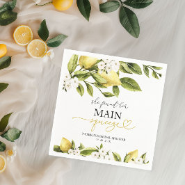 彼女は彼女の主な絞りブライダルシャワーを見つけた スタンダードカクテルナプキン