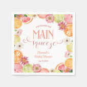 彼女は彼女の主な絞りブライダルシャワーを見つけた スタンダードカクテルナプキン (正面)