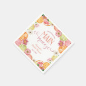 彼女は彼女の主な絞りブライダルシャワーを見つけた スタンダードカクテルナプキン (角)