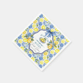 彼女は彼女の主な絞りブライダルシャワーを見つけた スタンダードカクテルナプキン (角)