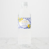 彼女は彼女の主な絞りブライダルシャワーを見つけた ペットボトルラベル (正面)