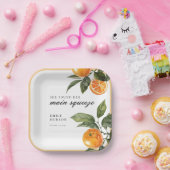 彼女は彼女の主な絞りブライダルシャワーを見つけた ペーパープレート (パーティー)