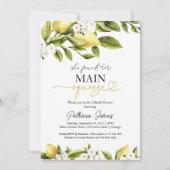 彼女は彼女の主な絞りブライダルシャワーを見つけた 招待状 (正面)