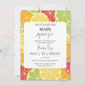 彼女は彼女の主な絞りブライダルシャワーを見つけた 招待状 (正面)