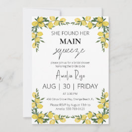彼女は彼女の主な絞りブライダルシャワーを見つけた 招待状