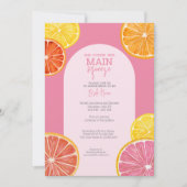 彼女は彼女の主な絞りブライダルシャワーを見つけた 招待状 (正面)