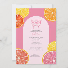 彼女は彼女の主な絞りブライダルシャワーを見つけた 招待状