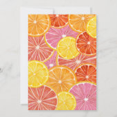 彼女は彼女の主な絞りブライダルシャワーを見つけた 招待状 (裏面)