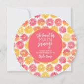 彼女は彼女の主な絞りブライダルシャワーを見つけた 招待状 (正面)