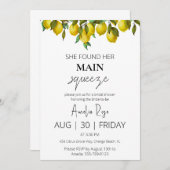 彼女は彼女の主な絞りブライダルシャワーを見つけた 招待状 (正面/裏面)