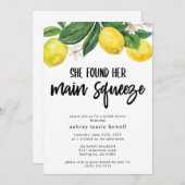 彼女は彼女の主な絞りブライダルシャワーを見つけた 招待状 (正面/裏面)