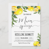 彼女は彼女の主な絞りブライダルシャワーを見つけた 招待状 (正面)