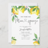 彼女は彼女の主な絞りブライダルシャワーを見つけた 招待状 (正面)