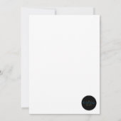 彼女は彼女の主な絞りブライダルシャワーを見つけた 招待状 (裏面)