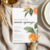 彼女は彼女の主な絞りブライダルシャワーを見つけた 招待状