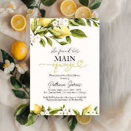 彼女は彼女の主な絞りブライダルシャワーを見つけた 招待状