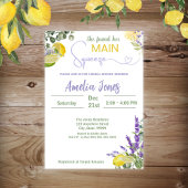 彼女は彼女の主な絞りブライダルシャワーを見つけた 招待状