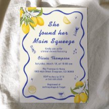 彼女は彼女の主な絞りブライダルシャワーを見つけた