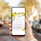 彼女は彼女の主な絞りブライダルシャワーを見つけた 招待状