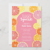 彼女は彼女の主な絞りブライダルシャワーを見つけた 招待状 (正面)