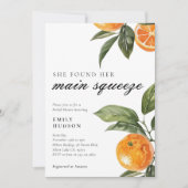 彼女は彼女の主な絞りブライダルシャワーを見つけた 招待状 (正面)