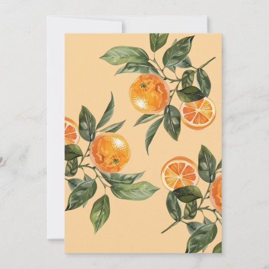 彼女は彼女の主な絞りブライダルシャワーを見つけた 招待状 (裏面)