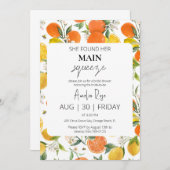 彼女は彼女の主な絞りブライダルシャワーを見つけた 招待状 (正面/裏面)