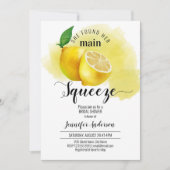 彼女は彼女の主な絞りブライダルシャワーを見つけた 招待状 (正面)