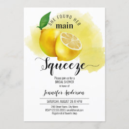 彼女は彼女の主な絞りブライダルシャワーを見つけた 招待状