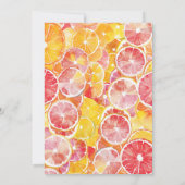 彼女は彼女の主な絞りブライダルシャワーを見つけた 招待状 (裏面)