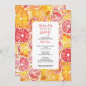 彼女は彼女の主な絞りブライダルシャワーを見つけた 招待状 (正面/裏面)