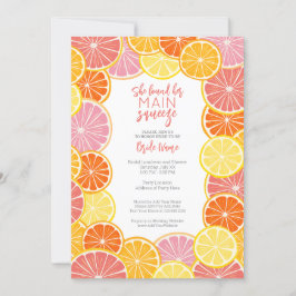 彼女は彼女の主な絞りブライダルシャワーを見つけた 招待状