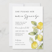 彼女は彼女の主な絞りブライダルシャワーを見つけた 招待状 (正面)
