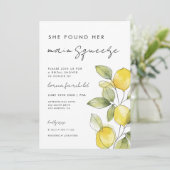 彼女は彼女の主な絞りブライダルシャワーを見つけた 招待状 (スタンド正面)